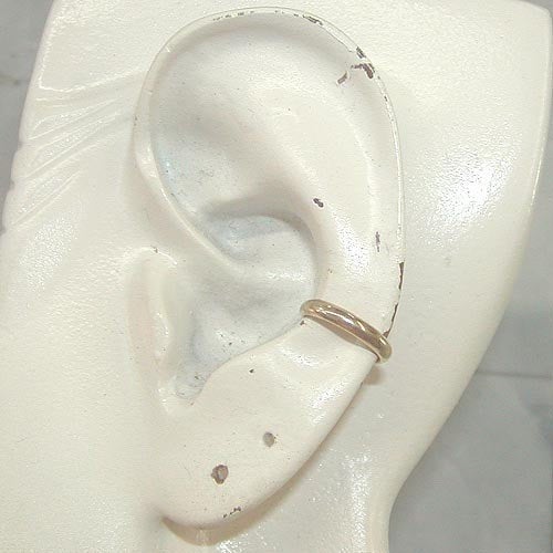 14kt Gold Filled Thin Smooth Band Ear Cuff