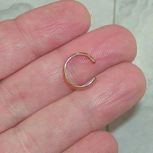 14kt Gold Filled Thin Smooth Band Ear Cuff