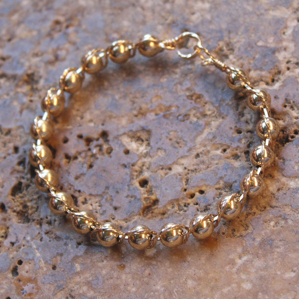 14kt Gold Filled Beads 14kt Gold Filled Outline Twist Wire Bracelet