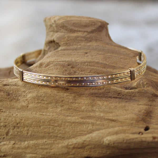 14kt Gold Filled Wire Wrapped Stackable Bracelet  STSSTS