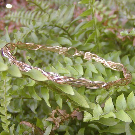 Thin Grapevine 14kt Gold Filled Wire Wrapped Stackable Bracelet